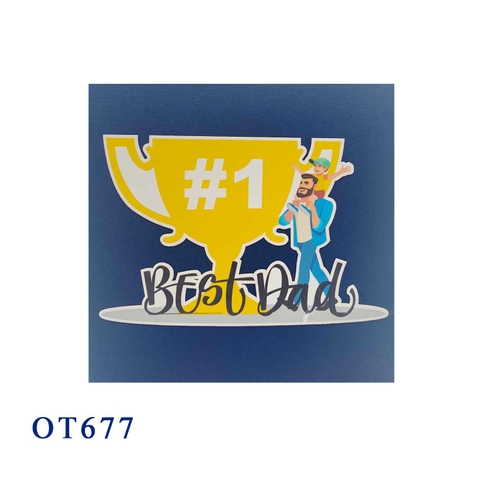 Best Dad Pop Up Card