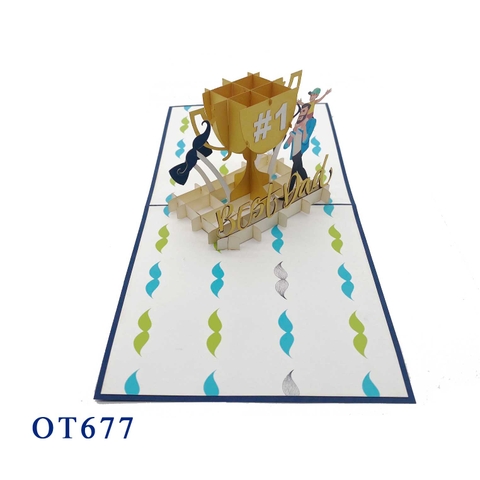 Best Dad Pop Up Card