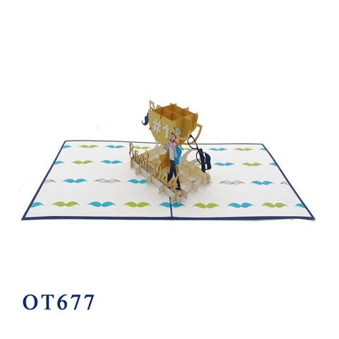 Best Dad Pop Up Card