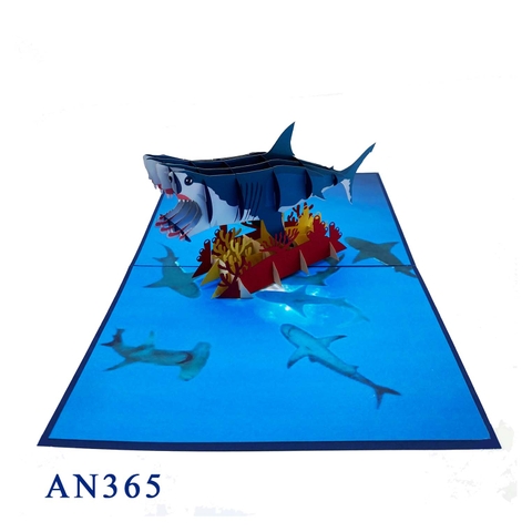 Big Shark Pop Up Card