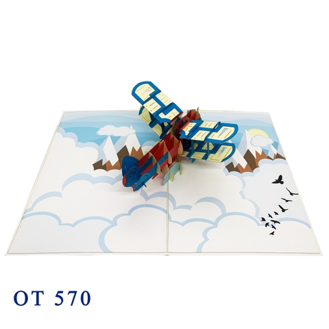 Biplane Pop Up Card