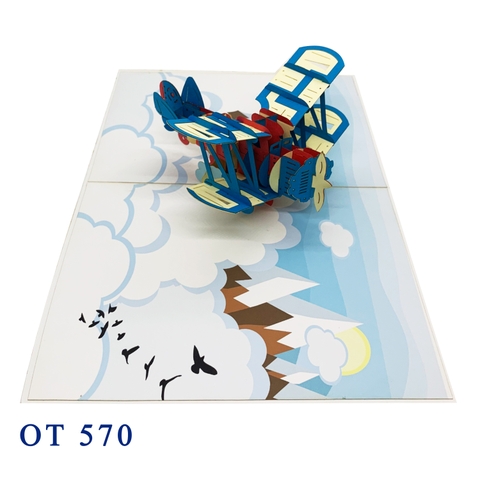Biplane Pop Up Card
