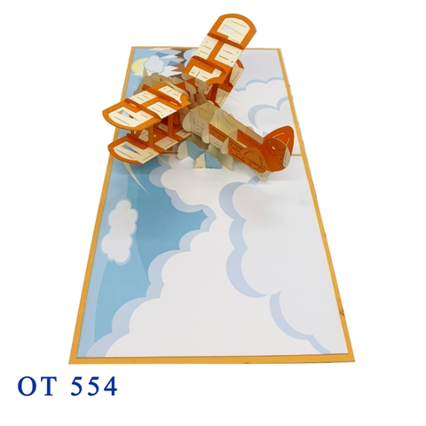 Biplane Pop Up Card