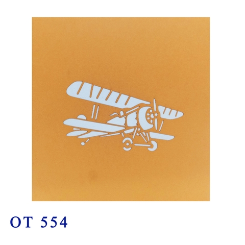 Biplane Pop Up Card