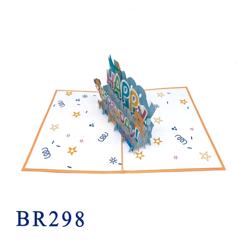 Happy Birthday Animals Pop Up Card