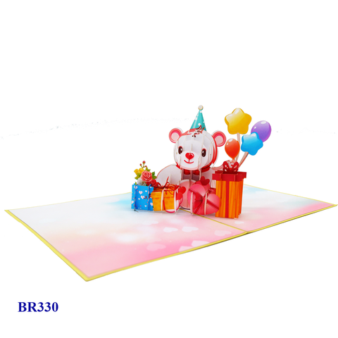 Birthday Bear Pop Up Card