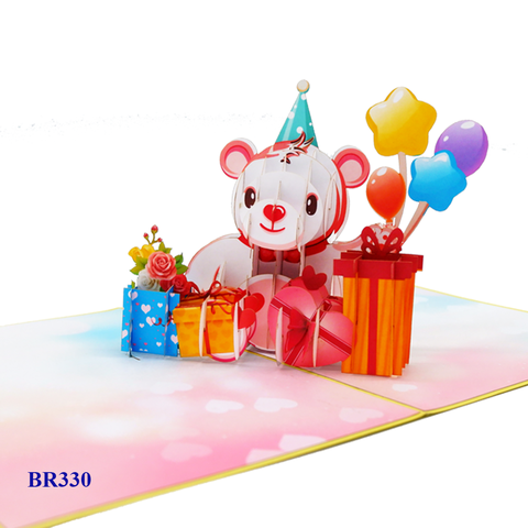 Birthday Bear Pop Up Card