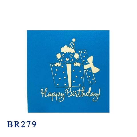 Birthday Clown Pop Up Card
