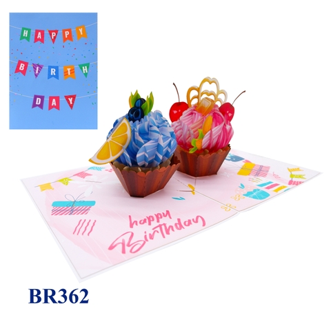 Birthday Cupcake Pop Up Card