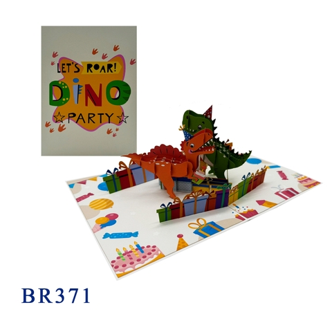 Birthday Dinos Pop Up Card