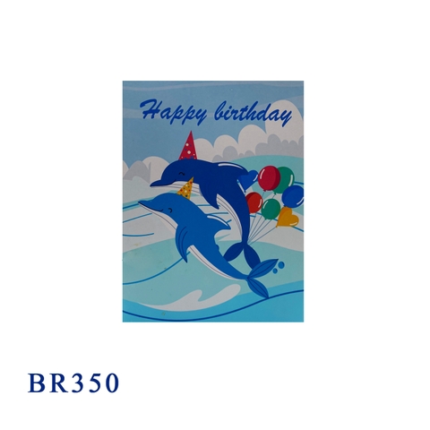 Birthday Dolphins Pop Up Card