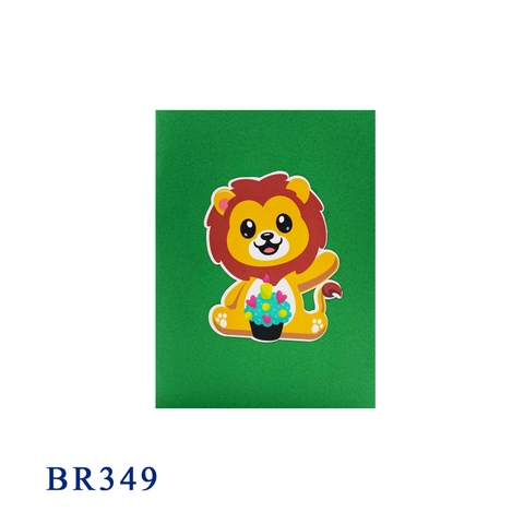 Birthday Lion Pop Up Card