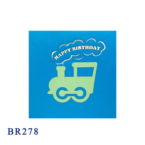 Birthday Train Pop Up Card