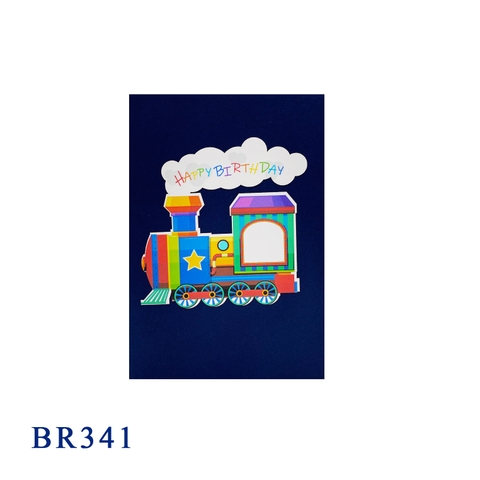 Happy Birthday Train Pop Up Card
