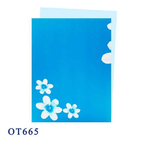 Blue Happy Spring Greeting Card