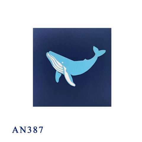Blue Whale Pop Up Card