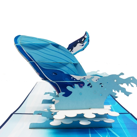 Blue Whale Pop Up Card