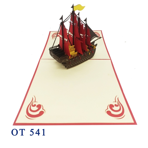 Pirate Ship Pop Up Card