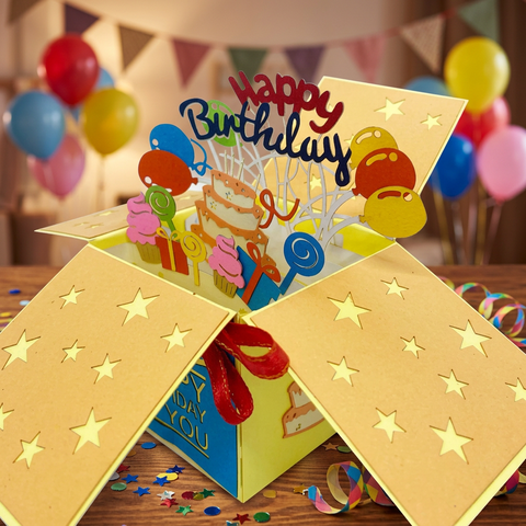 Birthday Pop Up Box
