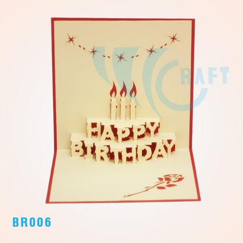 Birthday Cake Pop Up Card