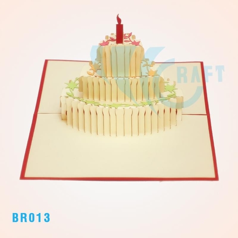 Birthday Cake Pop Up Card
