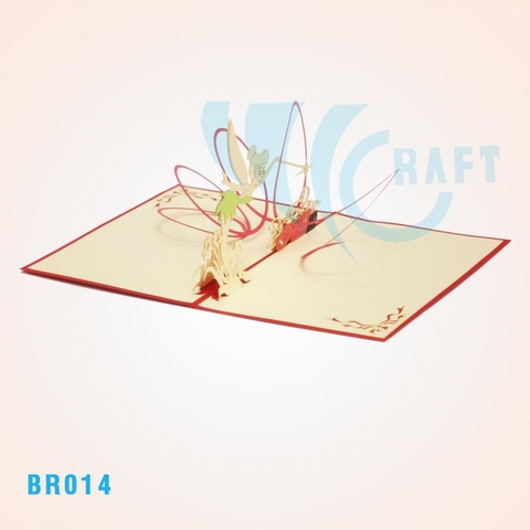 Birthday Tinkerbell Pop Up Card 2