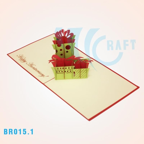 Birthday Presents Pop Up Card 2