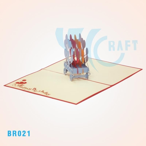 Birthday Balloon Pop Up Card