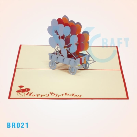 Birthday Balloon Pop Up Card