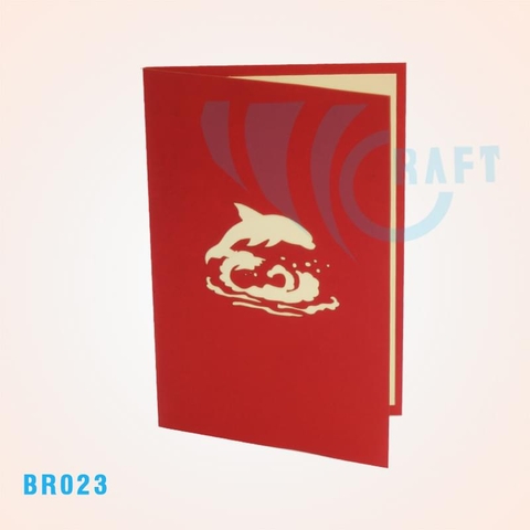 Birthday Dolphins Pop Up Card
