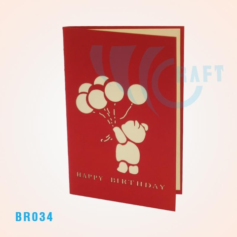 Birthday Bear Pop Up Card