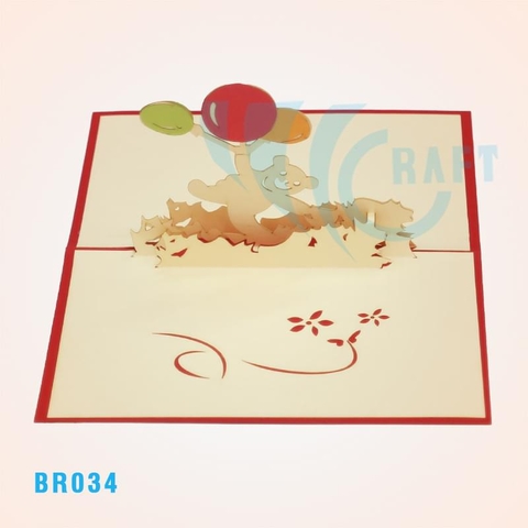 Birthday Bear Pop Up Card