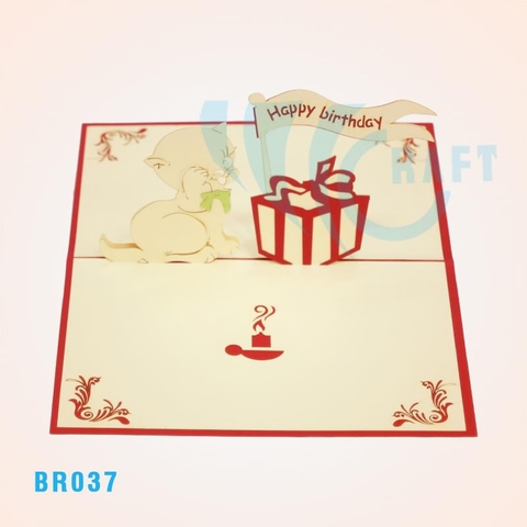 Birthday Kitty Pop Up Card