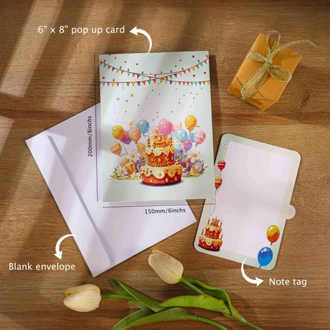 Birthday Park 3D Pop-Up Greeting Card