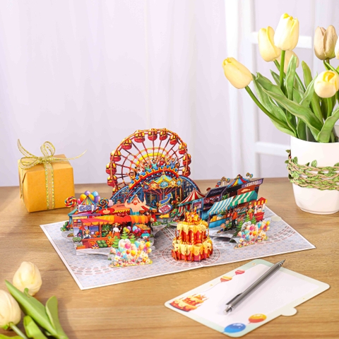 Birthday Park 3D Pop-Up Greeting Card