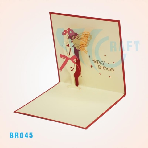 Birthday Champagne Pop Up Card