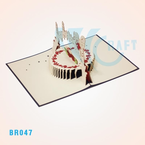 Birthday Cake And Angel Pop Up Card