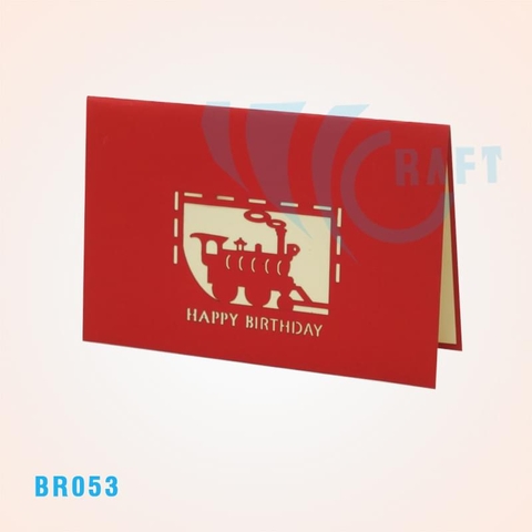 Birthday Train 2 Pop Up Card