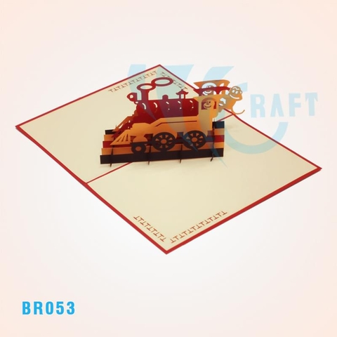 Birthday Train 2 Pop Up Card