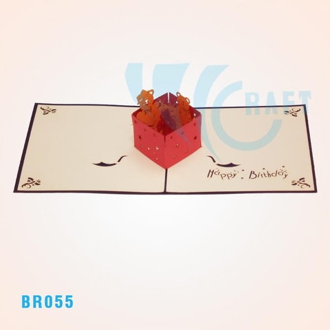 Birthday Bear Pop Up Card