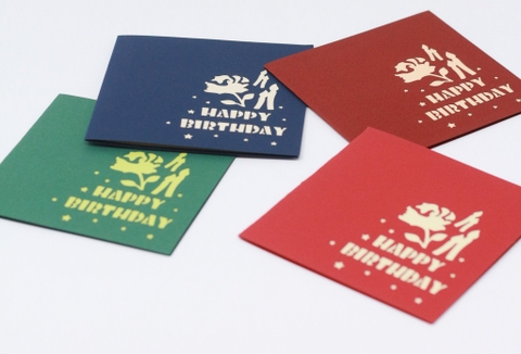 Birthday Flower Bouquet Pop Up Card