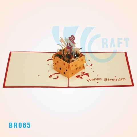 Birthday Clown Pop Up Card