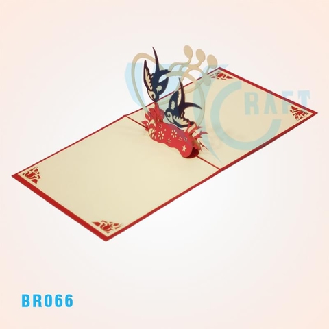 Birthday Sparrow Pop Up Card