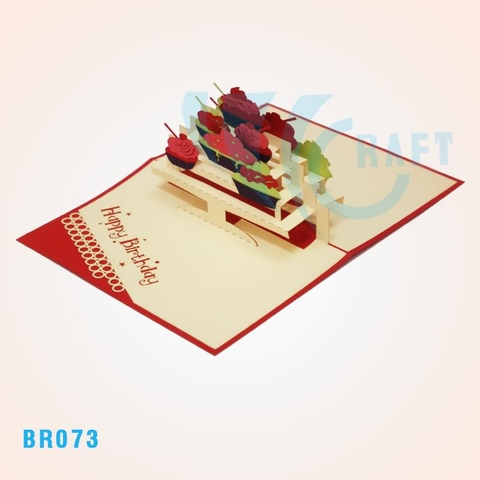 Birthday Cake Pop Up Card