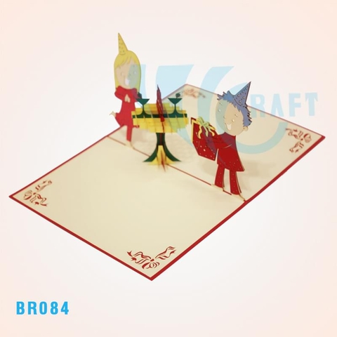 Children Birthday Party Pop Up Card 2