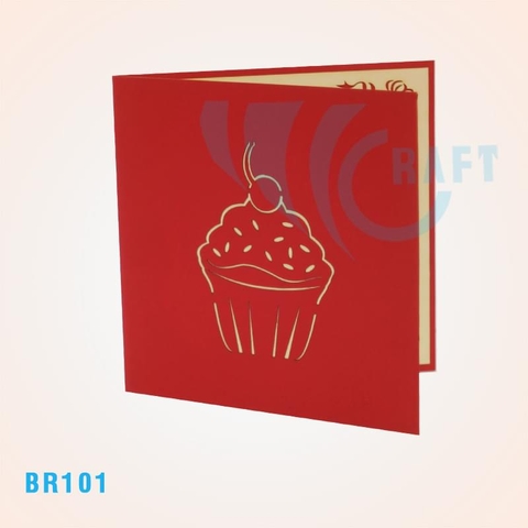Birthday Cupcake Pop Up Card