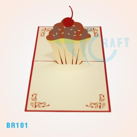 Birthday Cupcake Pop Up Card