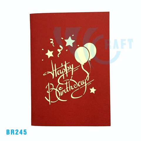 "Your Birthday Present Ia An Unicorn!" Pop Up Card