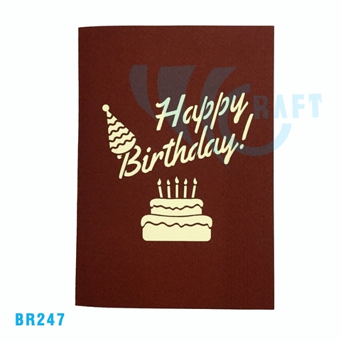 Birthday Squirrel Pop Up Card