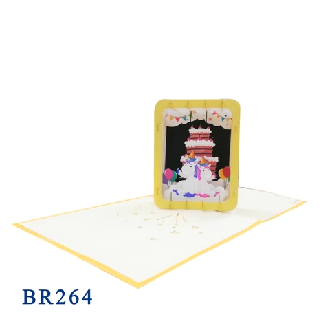 Happy Birthday Box Cake Pop Up Card